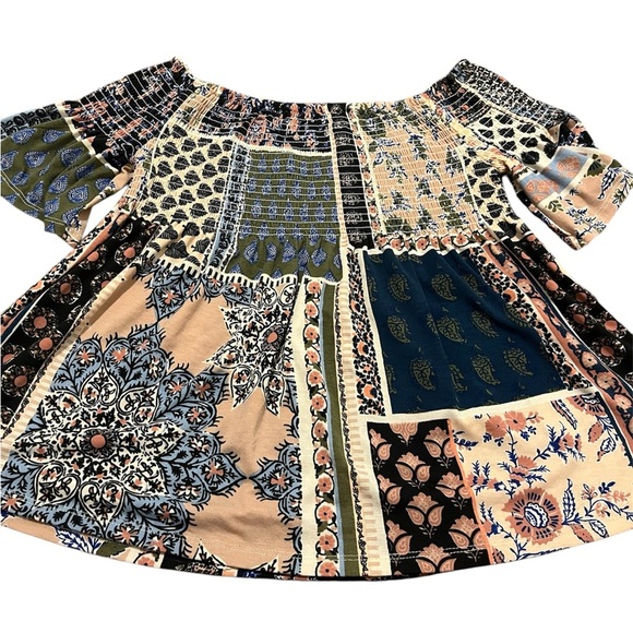 Xhilaration Women’s Multi-Print Blouse - Picture 1 of 3